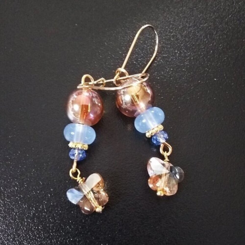 Gypsy Spring Magic Butterfly Earrings • Sparkling Shimmer • Soft Feminine Glow - Picture 7 of 10
